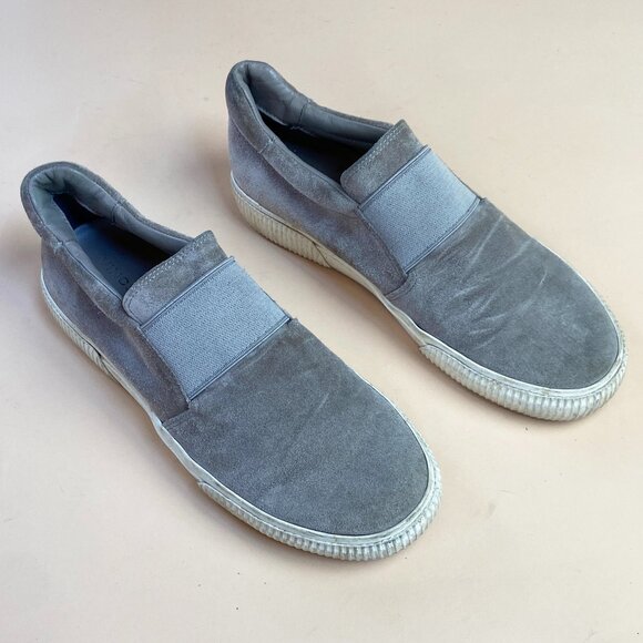 Vince Slip On Leather Sneakers Taupe Suede - Size 9.5 - Picture 2 of 10